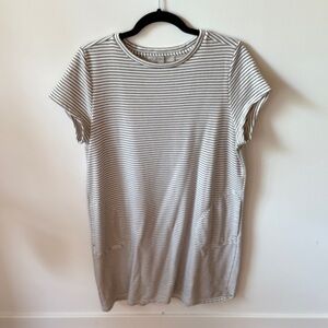 LOFT Striped Dress with Pockets